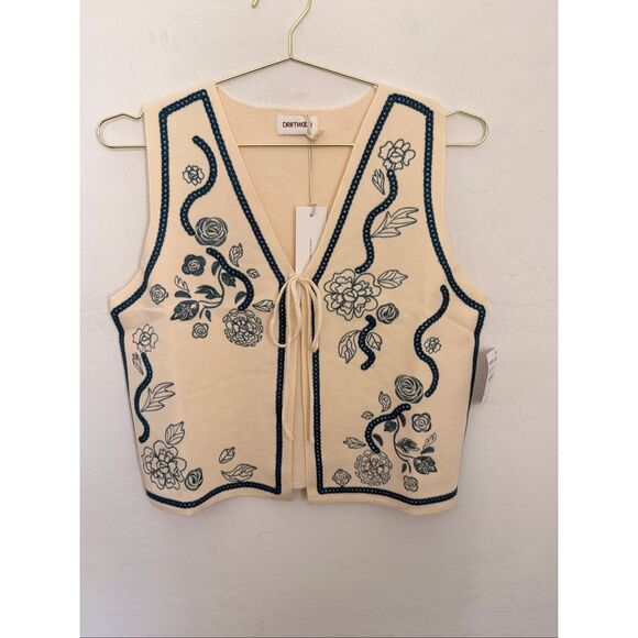 DRIFTWOOD Jackets & Blazers - Driftwood Ravishing Roses Bohemian Vest Size Medium NWT